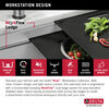 45” Workstation Undermount Single Bowl 16 Gauge Stainless Steel Kitchen Sink with 2-Tier WorkFlow™ Ledge and Accessories